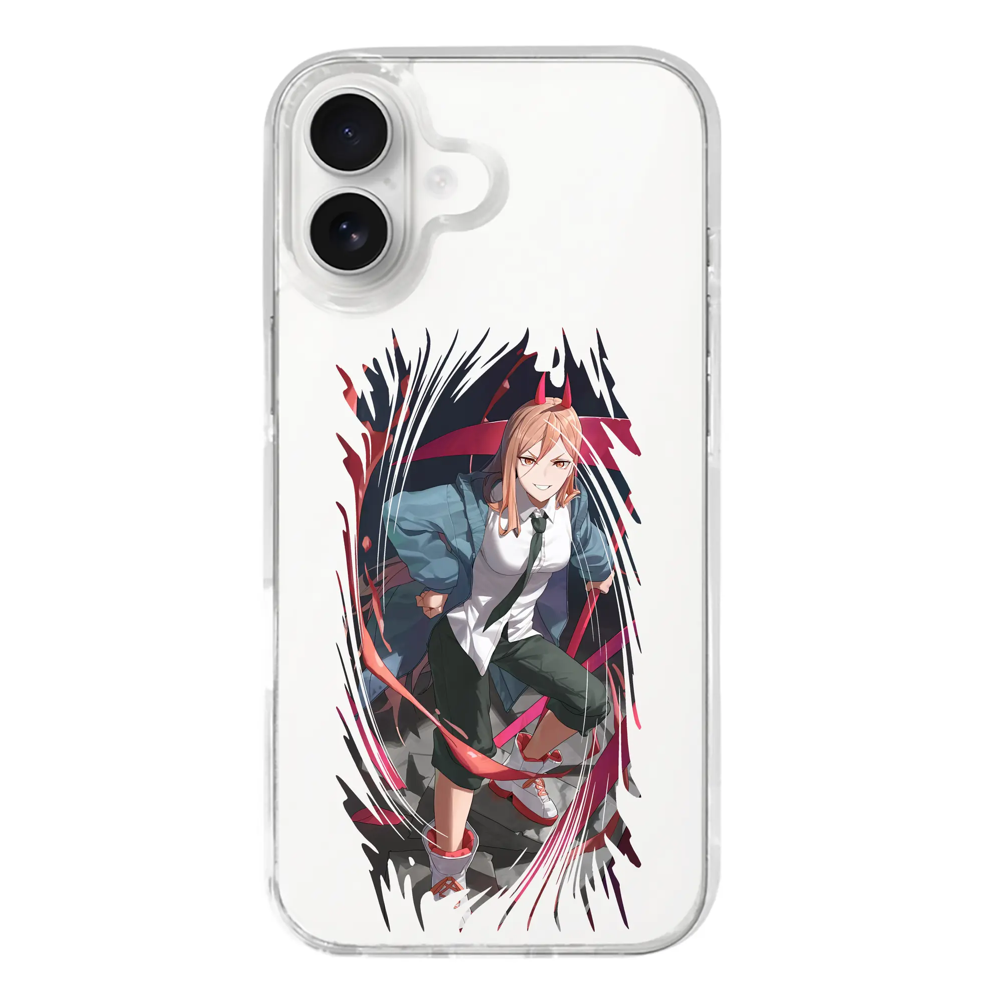 チェンソーマン グッズ,パワー - iPhone 17シリーズ 透明スマホケース – 薄型・耐衝撃・精密フィット保護カバー